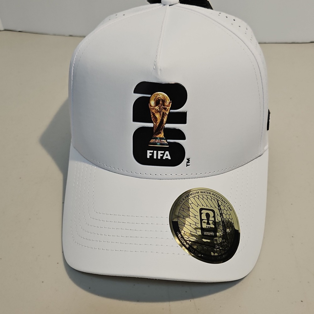 Official FIFA World Cup 2026 Licensed Snapback Hat White Performance Cap NEW